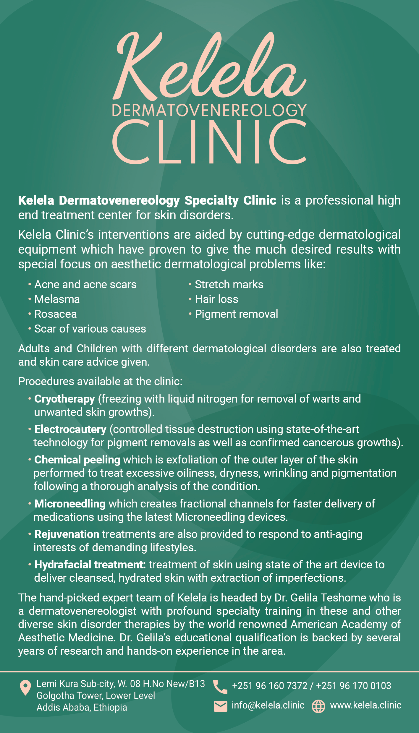 Kelela Clinic Brochure Page 2